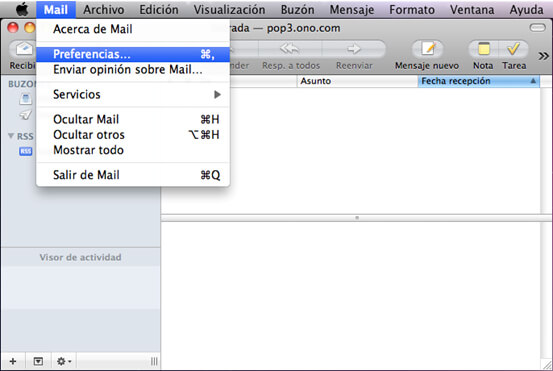 Configurar correo en MacOsX 2
